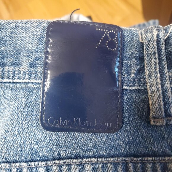 Calvin Klein 78/Blue label Straight Cut Jeans Sz 32w - Picture 3 of 16
